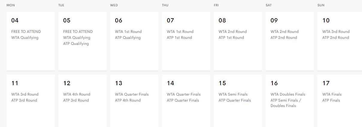 Indian Wells 2019 Schedule